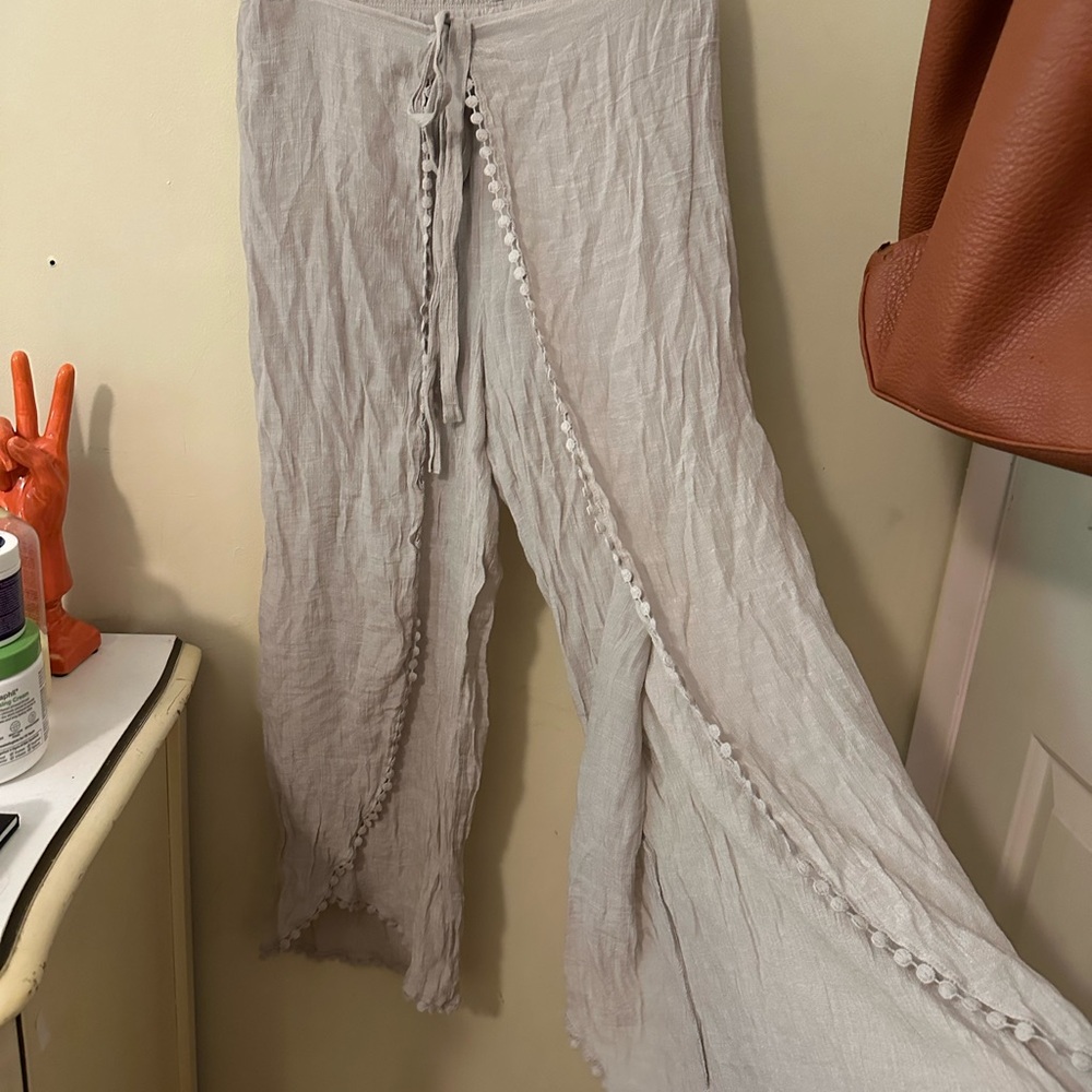 Linen beach pants - Picture 5 of 12